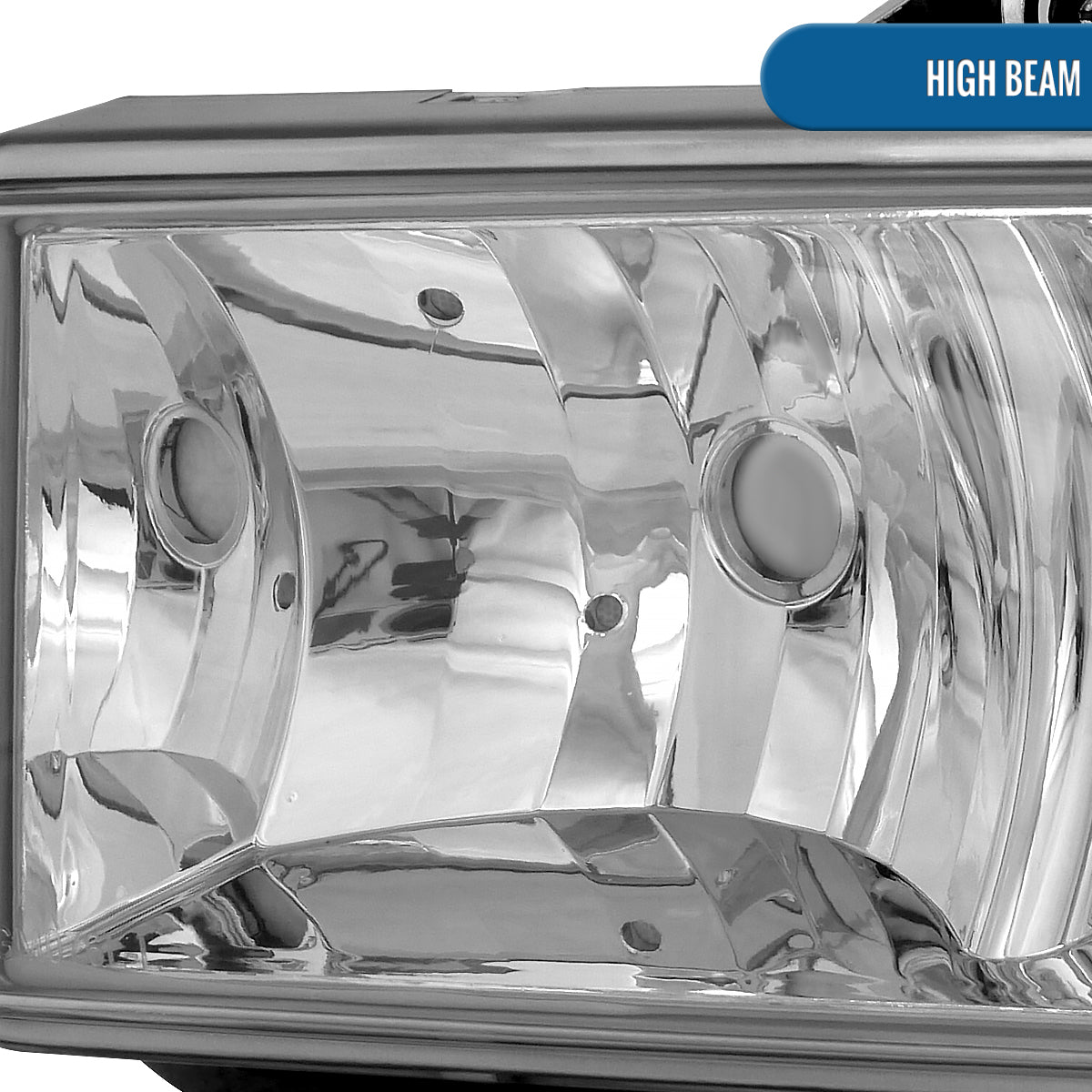 Ronnin - Fits 1998-2004 Chevy S10 Blazer Factory Replacement Headlights Assembly Pair | Chrome