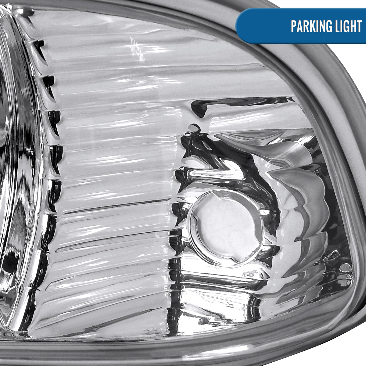 Ronnin - Fits 1998-2004 Chevy S10 Blazer Factory Replacement Headlights Assembly Pair | Chrome