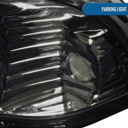 Ronnin - Fits 1998-2004 Chevy S10 Blazer Factory Replacement Headlights Assembly Pair | Smoke