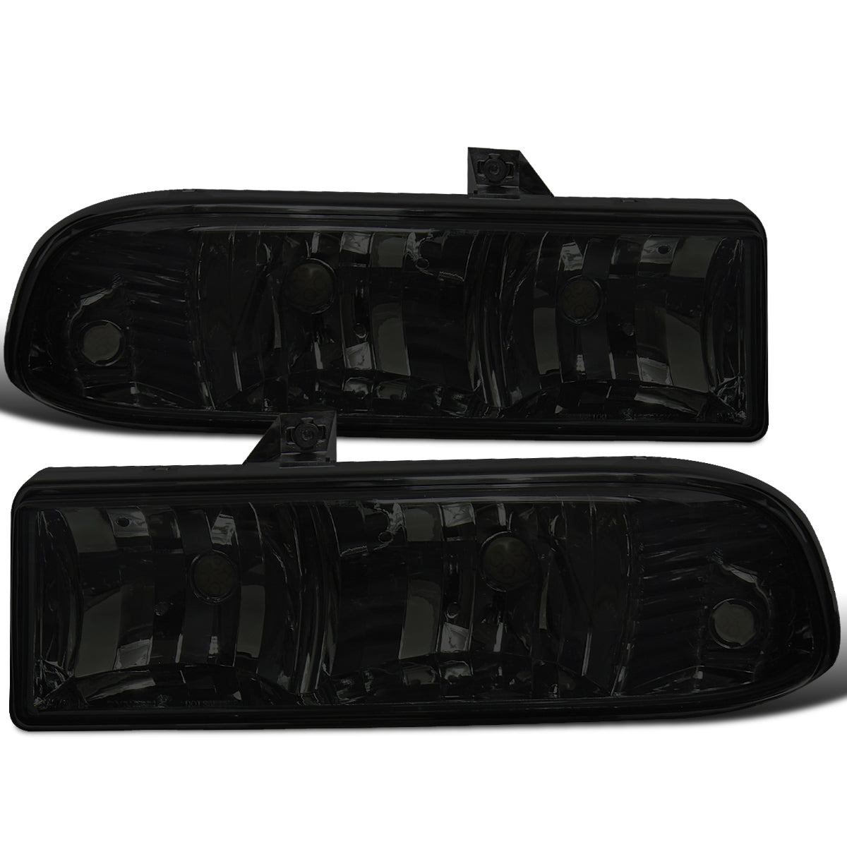 Ronnin - Fits 1998-2004 Chevy S10 Blazer Factory Replacement Headlights Assembly Pair | Smoke
