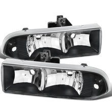 Ronnin - Fits 1998-2004 Chevy S10 Blazer Factory Replacement Headlights Assembly Pair | Black