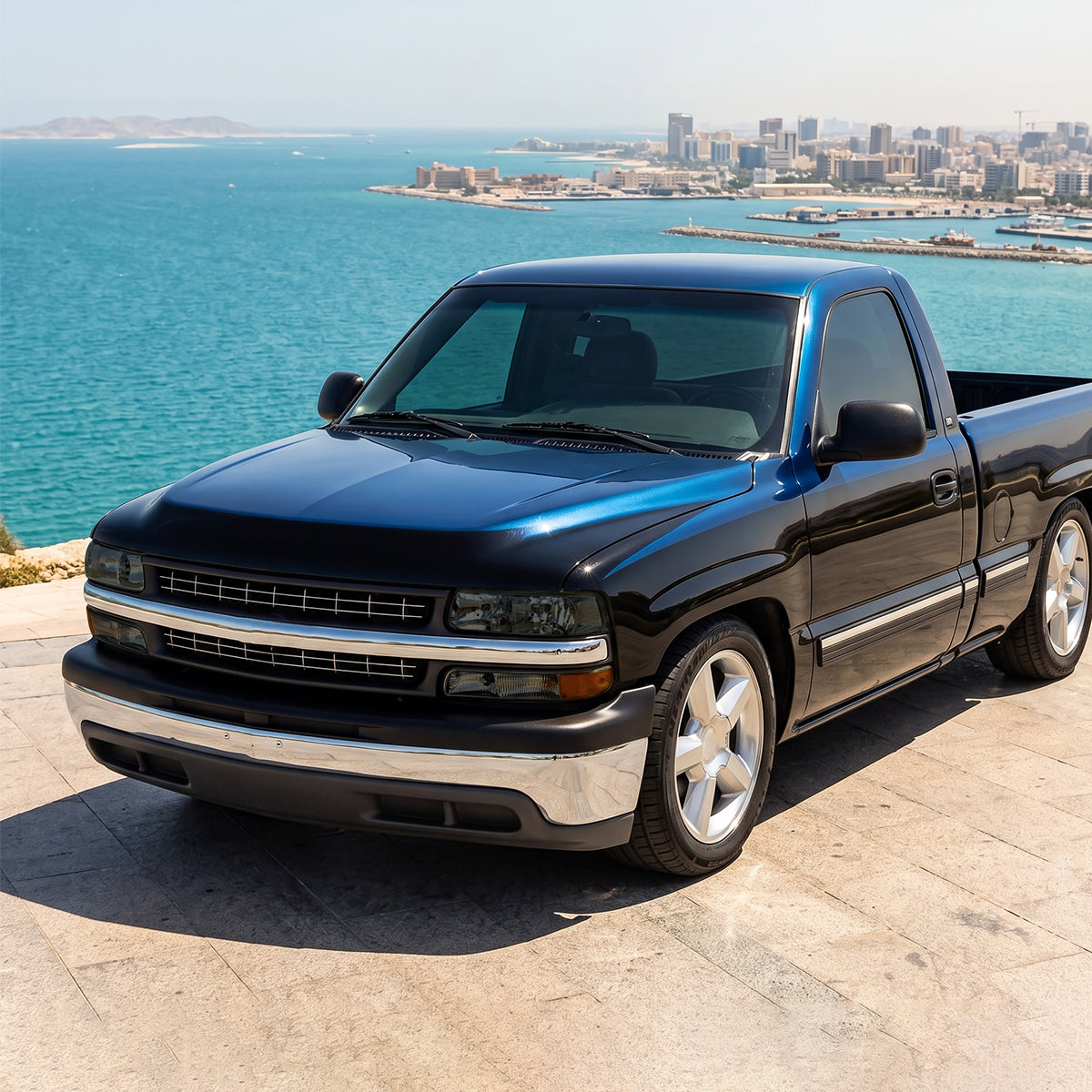1999-2006 Chevy Silverado Tahoe Suburban Headlights Pair | Smoke