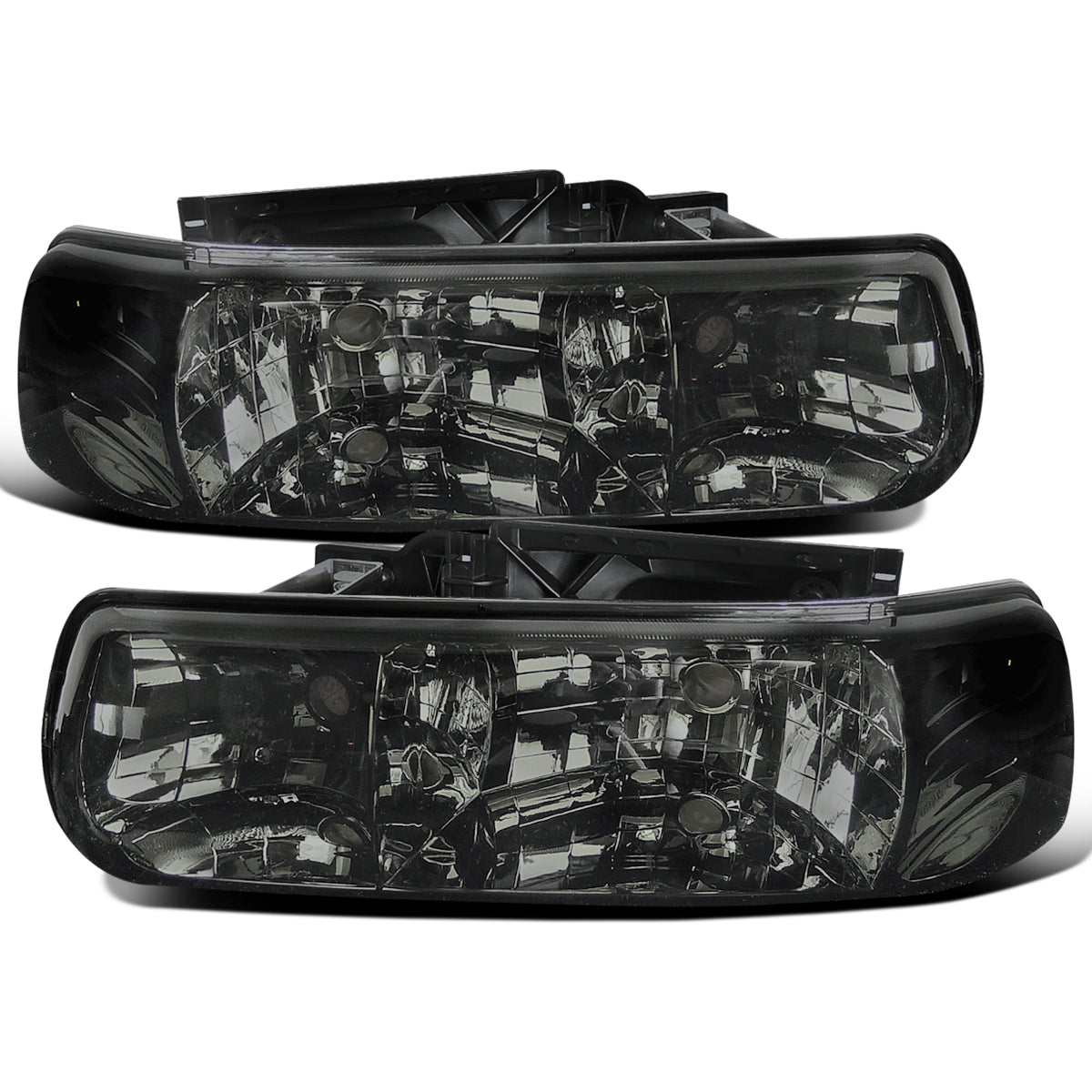 1999-2006 Chevy Silverado Tahoe Suburban Headlights Pair | Smoke