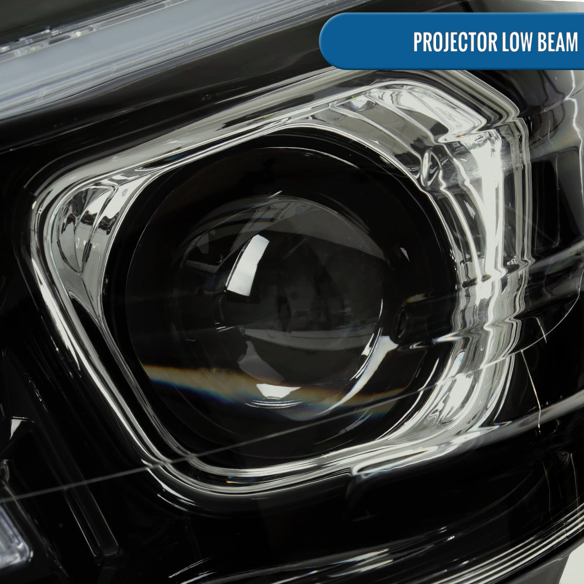 Ronnin - Fits 2008-2011 Mercedes Benz W204 C-Class Full LED Projector Headlights Sequential Signal + Animated Startup Effect Assembly Pair | Black Smoke