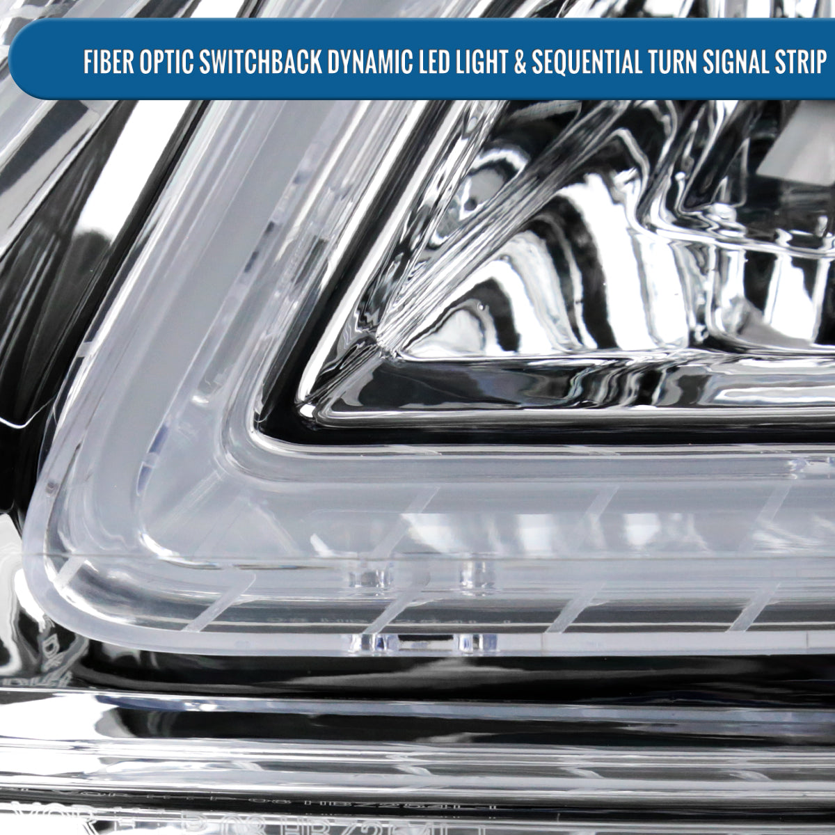 Ronnin - Fits 2008-2011 Mercedes Benz W204 C-Class Full LED Projector Headlights Sequential Signal + Animated Startup Effect Assembly Pair | Chrome