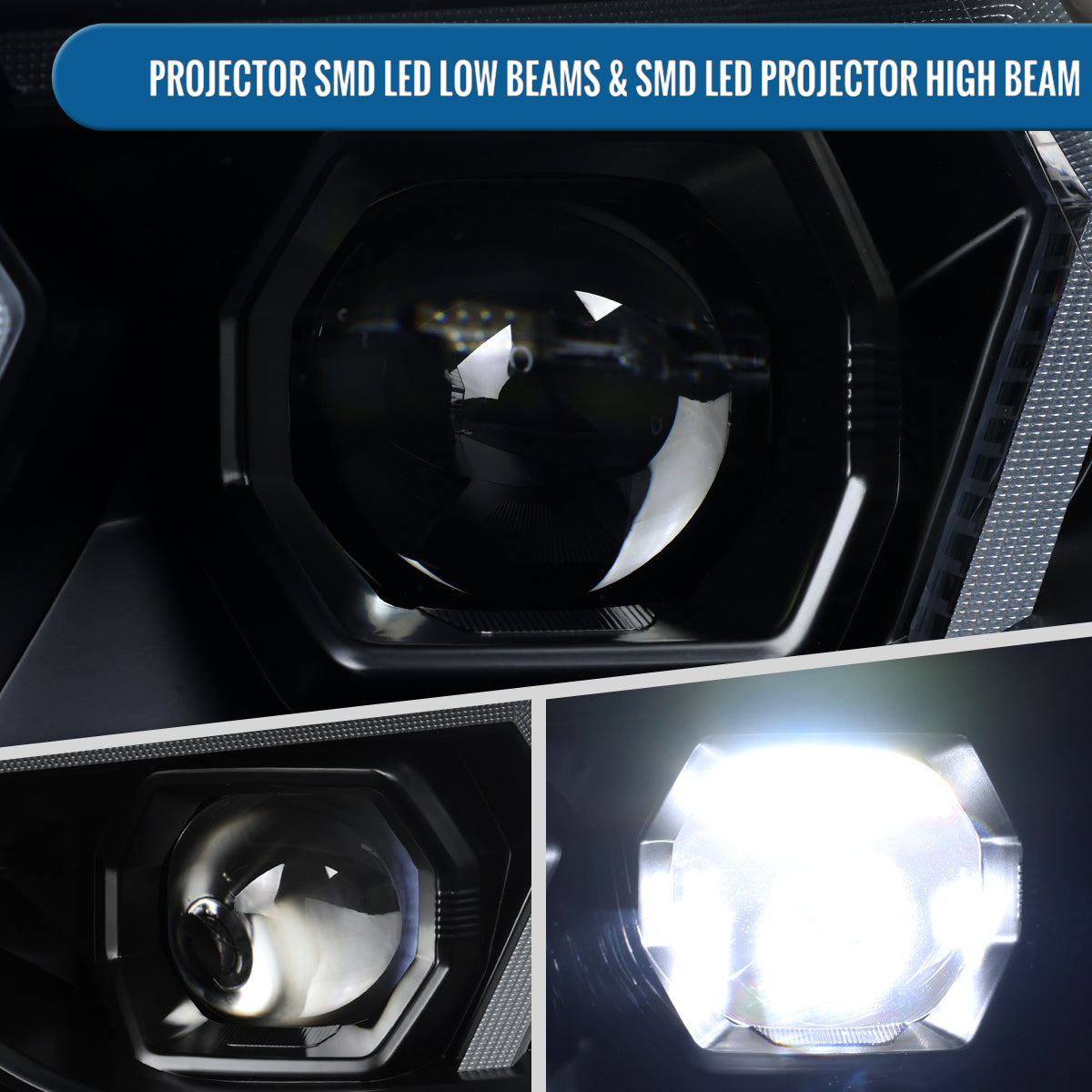 2012-2015 BMW F30 3 Series Sedan 328i 335i 320i Full LED DRL Tube Dual Projector LED Headlights Switchback Sequential Signal + Animated Startup Pair | Black Eyelid Black