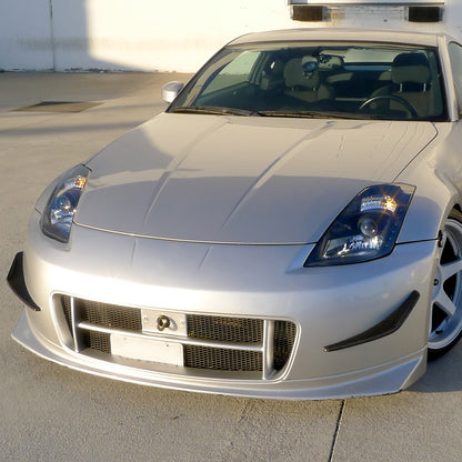 Ronnin - Fits 2003-2005 Nissan 350Z Upgraded LED Strip HID Xenon Projector Headlights Assembly Pair | Black