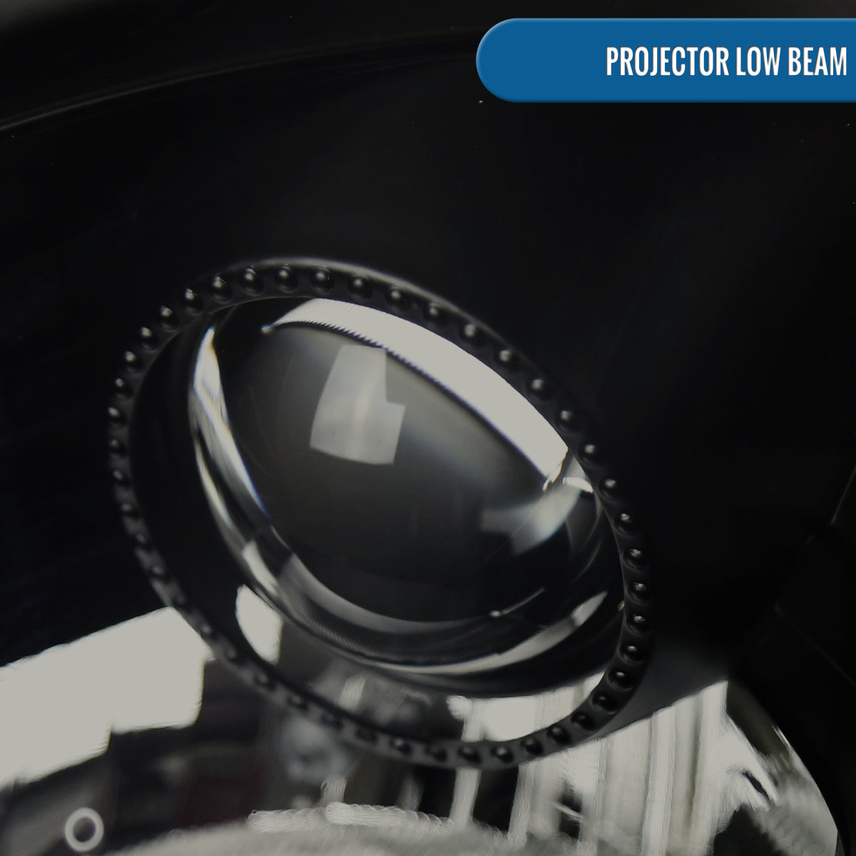 Ronnin - Fits 2003-2005 Nissan 350Z Upgraded LED Strip HID Xenon Projector Headlights Assembly Pair | Black Smoke