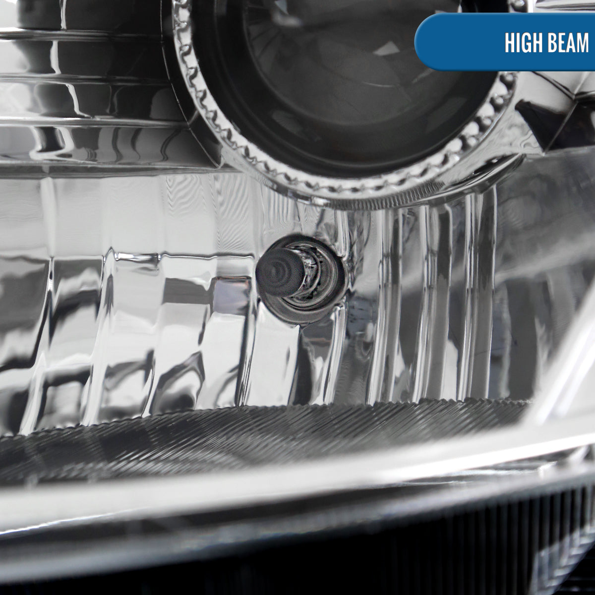 Ronnin - Fits 2003-2005 Nissan 350Z Upgraded Replacement HID Xenon Projector Headlights LED Switchback Sequential Turn Signals + Animated Startup Effect Assembly Pair | Chrome