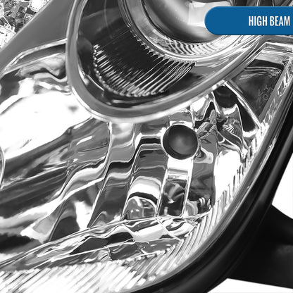 Ronnin - Fits 2000-2005 Toyota Celica LED DRL Daytime Running Lights Projector Headlights Pair | Chrome