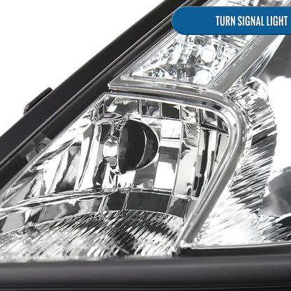 Ronnin - Fits 2000-2005 Toyota Celica LED DRL Daytime Running Lights Projector Headlights Pair | Chrome