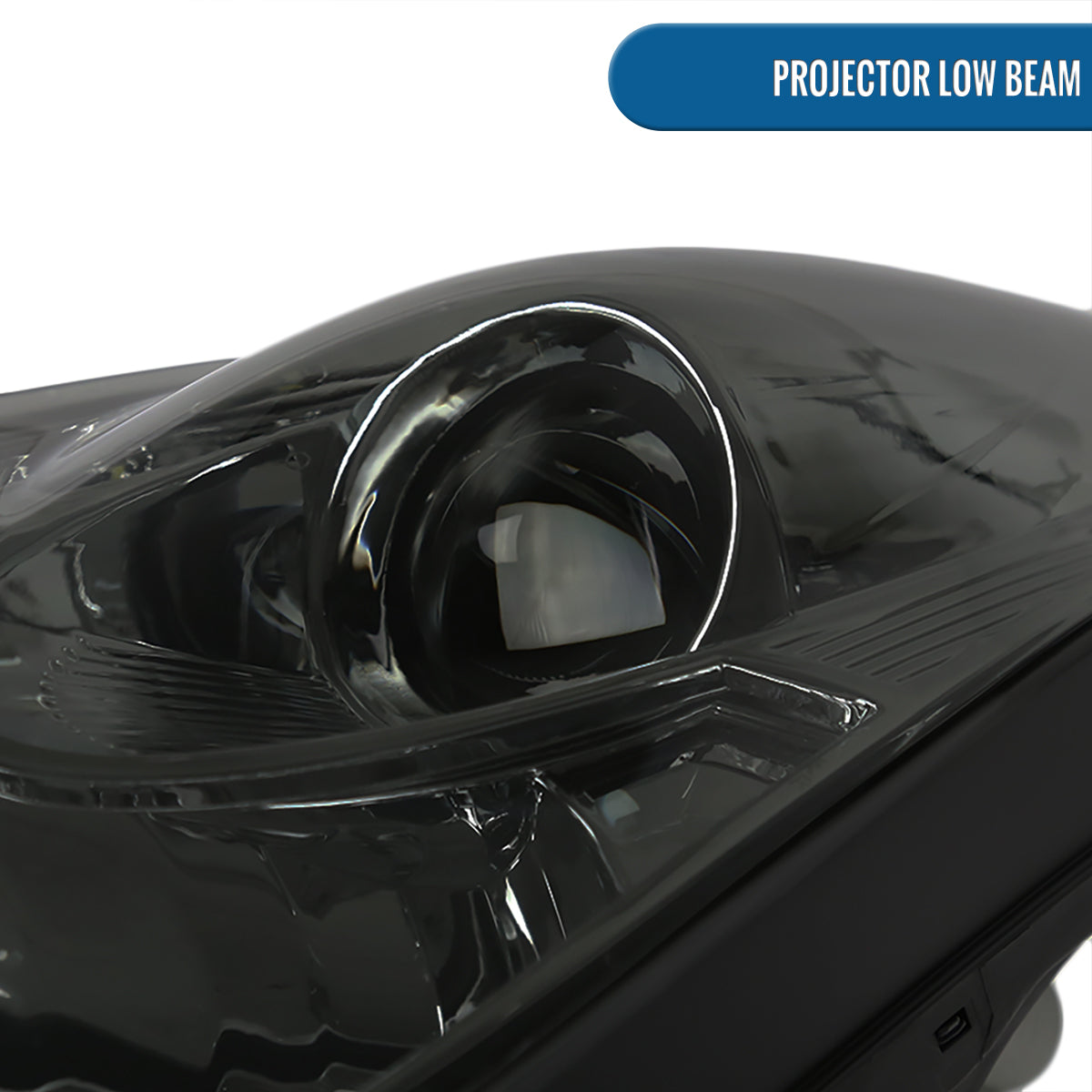 Ronnin - Fits 2000-2005 Toyota Celica LED DRL Daytime Running Lights Projector Headlights Pair | Smoke