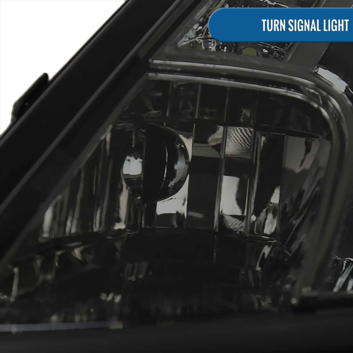 Ronnin - Fits 2000-2005 Toyota Celica LED DRL Daytime Running Lights Projector Headlights Pair | Smoke