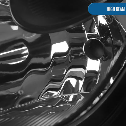 Ronnin - Fits 2000-2005 Toyota Celica LED DRL Daytime Running Lights Projector Headlights Pair | Black