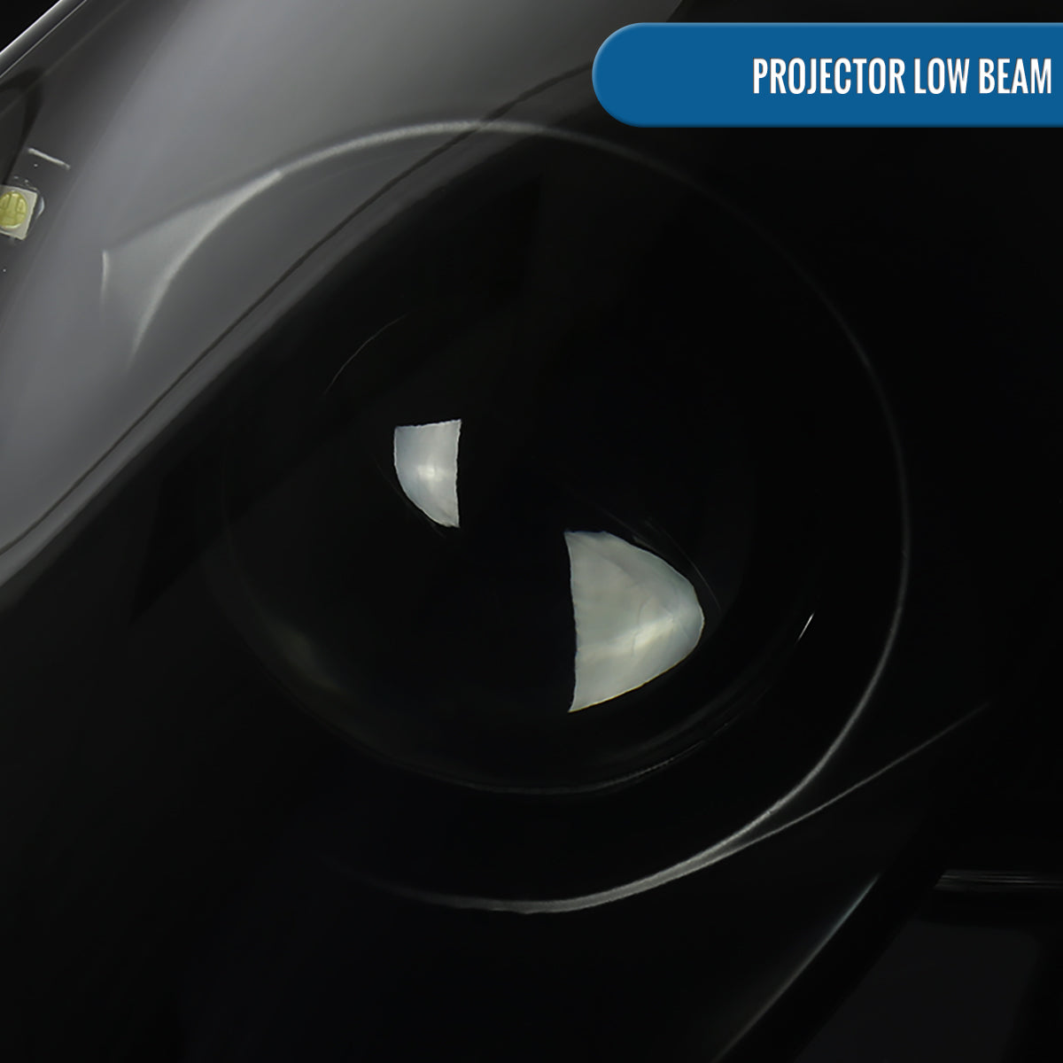 Ronnin - Fits 2000-2005 Toyota Celica LED DRL Daytime Running Lights Projector Headlights Pair | Black Smoke