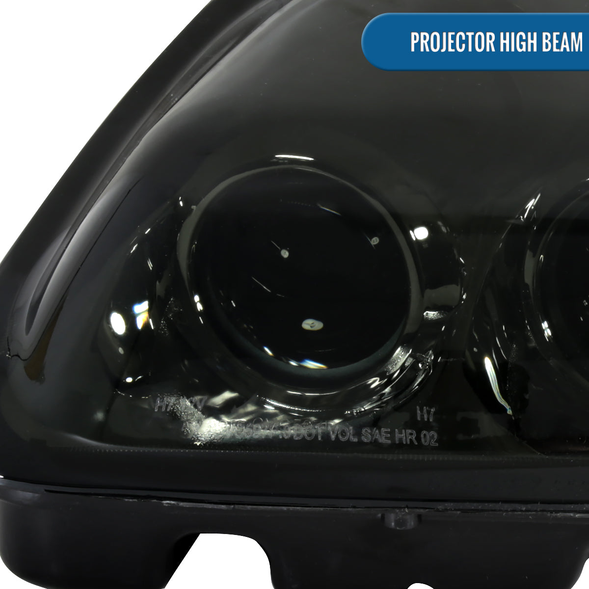 1997-2004 Chevy Corvette C5 Dual Projector Headlights Pair | Smoke