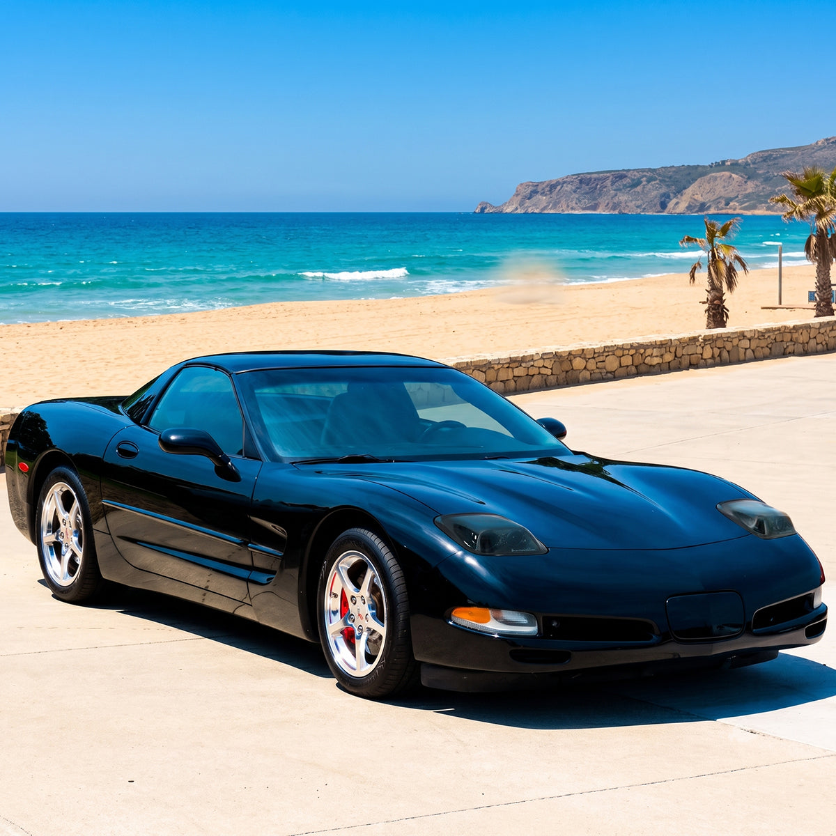 1997-2004 Chevy Corvette C5 Dual Projector Headlights Pair | Smoke