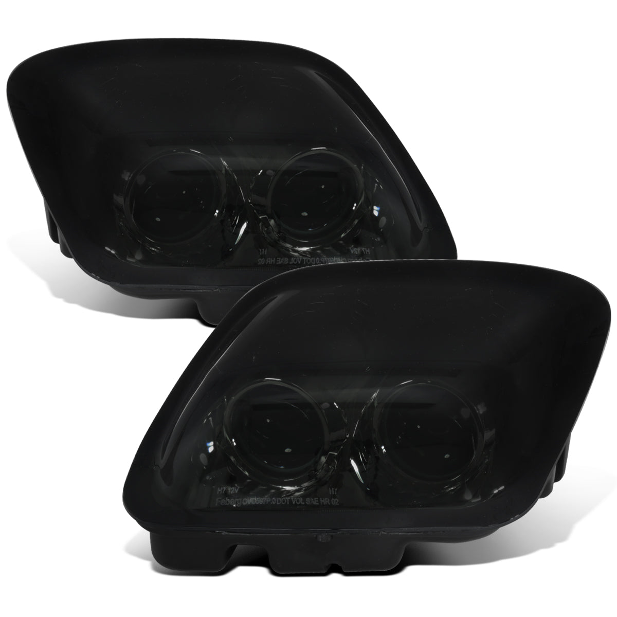 1997-2004 Chevy Corvette C5 Dual Projector Headlights Pair | Smoke