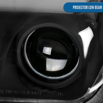 1997-2004 Chevy Corvette C5 Dual Projector Headlights Pair | Black