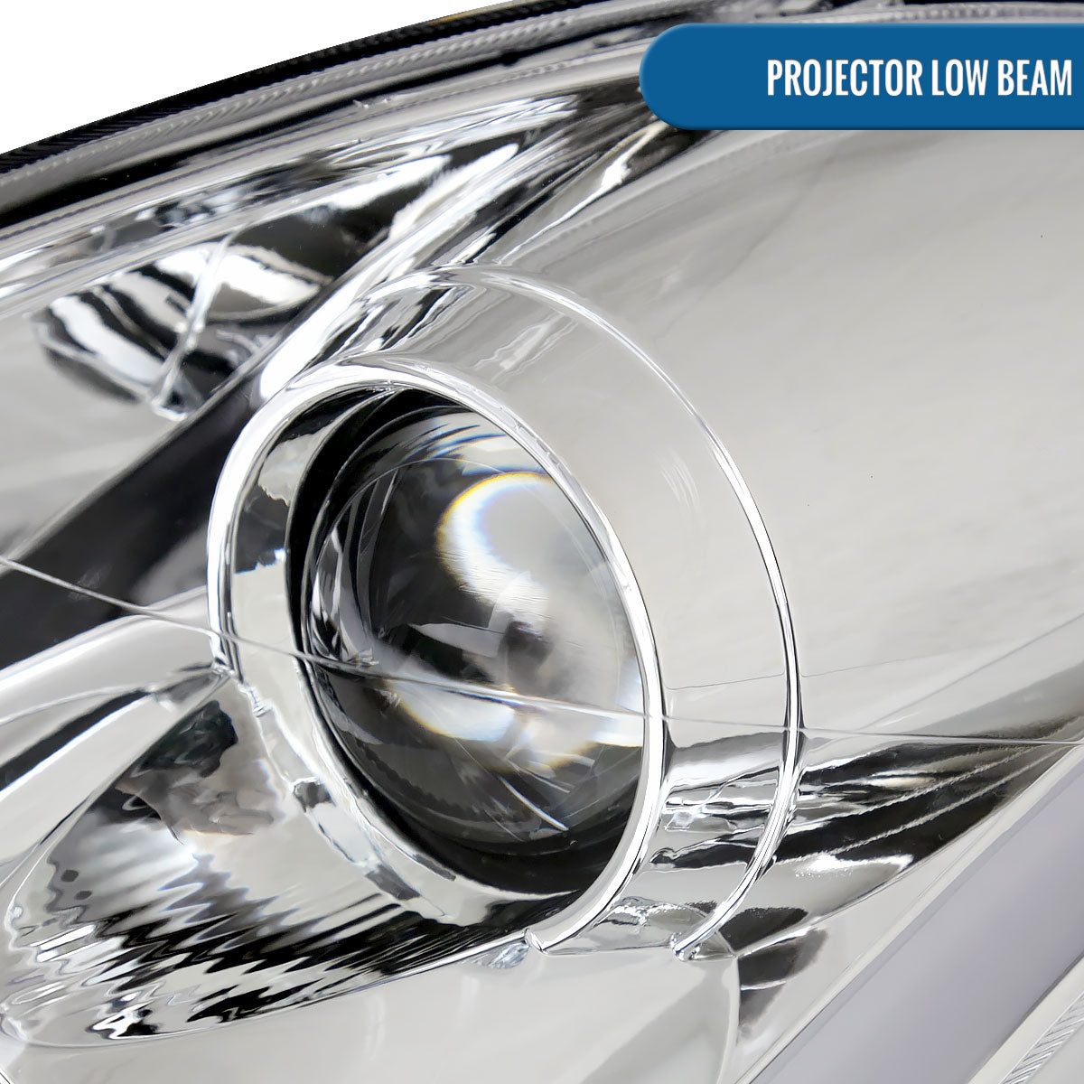 Ronnin - Fits 2003-2007 Infiniti G35 Coupe Upgraded Replacement LED Switchback Sequential Turn Signals Xenon HID Projector Headlights Assembly Pair | Chrome