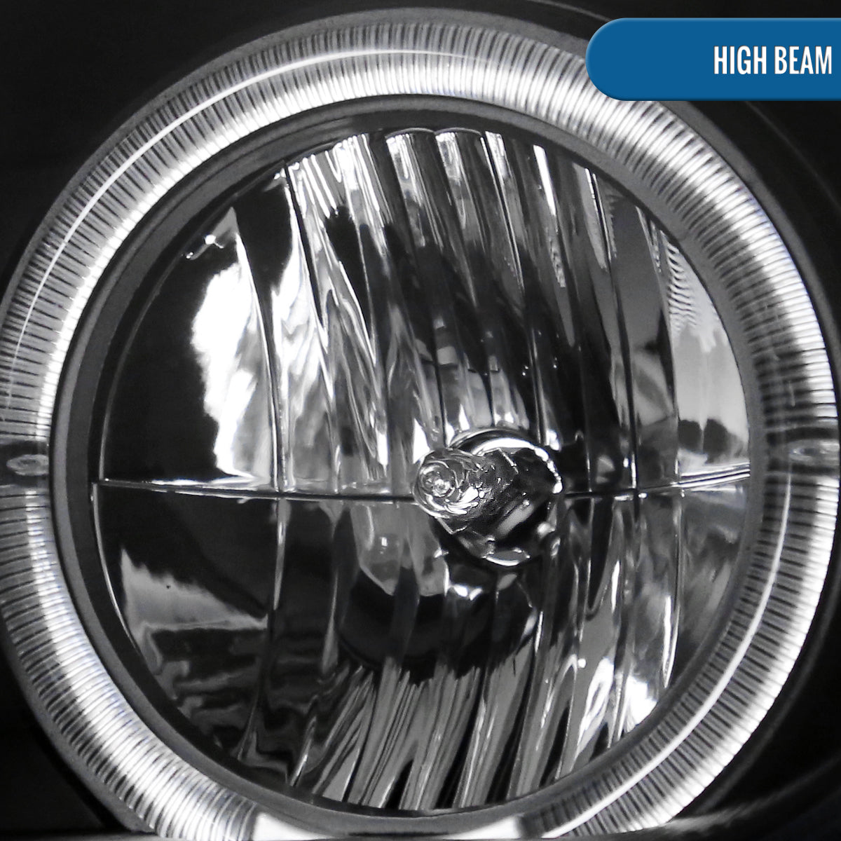 Ronnin - Fits 1999-2005 VW Jetta Bora Mk4 Upgraded Replacement Projector Headlights + Fog Lamps LED Dual Halo Rims Running Lights Assembly Pair | Black