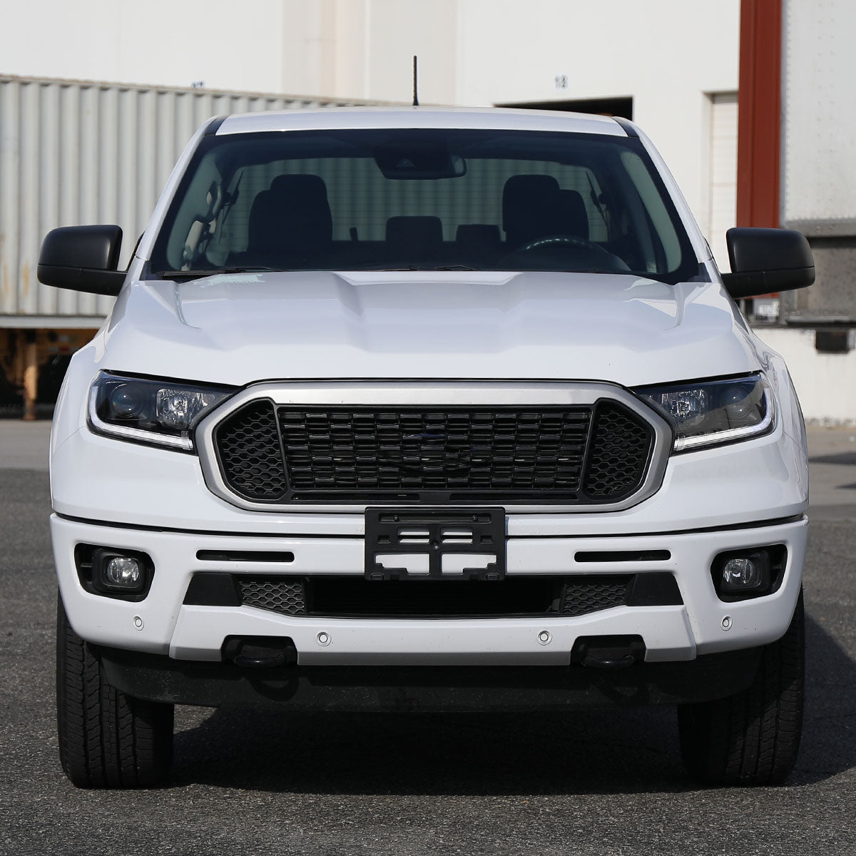 Ronnin - Fits 2019-2023 Ford Ranger XL XLT Pickup Truck Halogen Projector Headlights LED Switchback Sequential Signal + Animated Startup Effect Parking Assembly Pair | Black