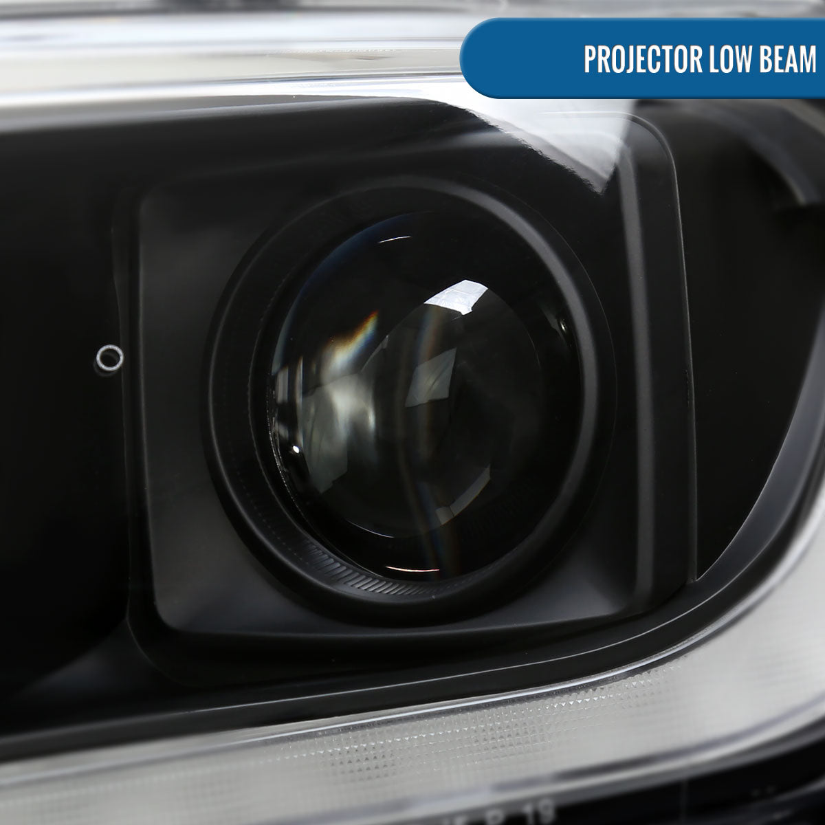 Ronnin - Fits 2019-2023 Ford Ranger XL XLT Pickup Truck Halogen Projector Headlights LED Switchback Sequential Signal + Animated Startup Effect Parking Assembly Pair | Black