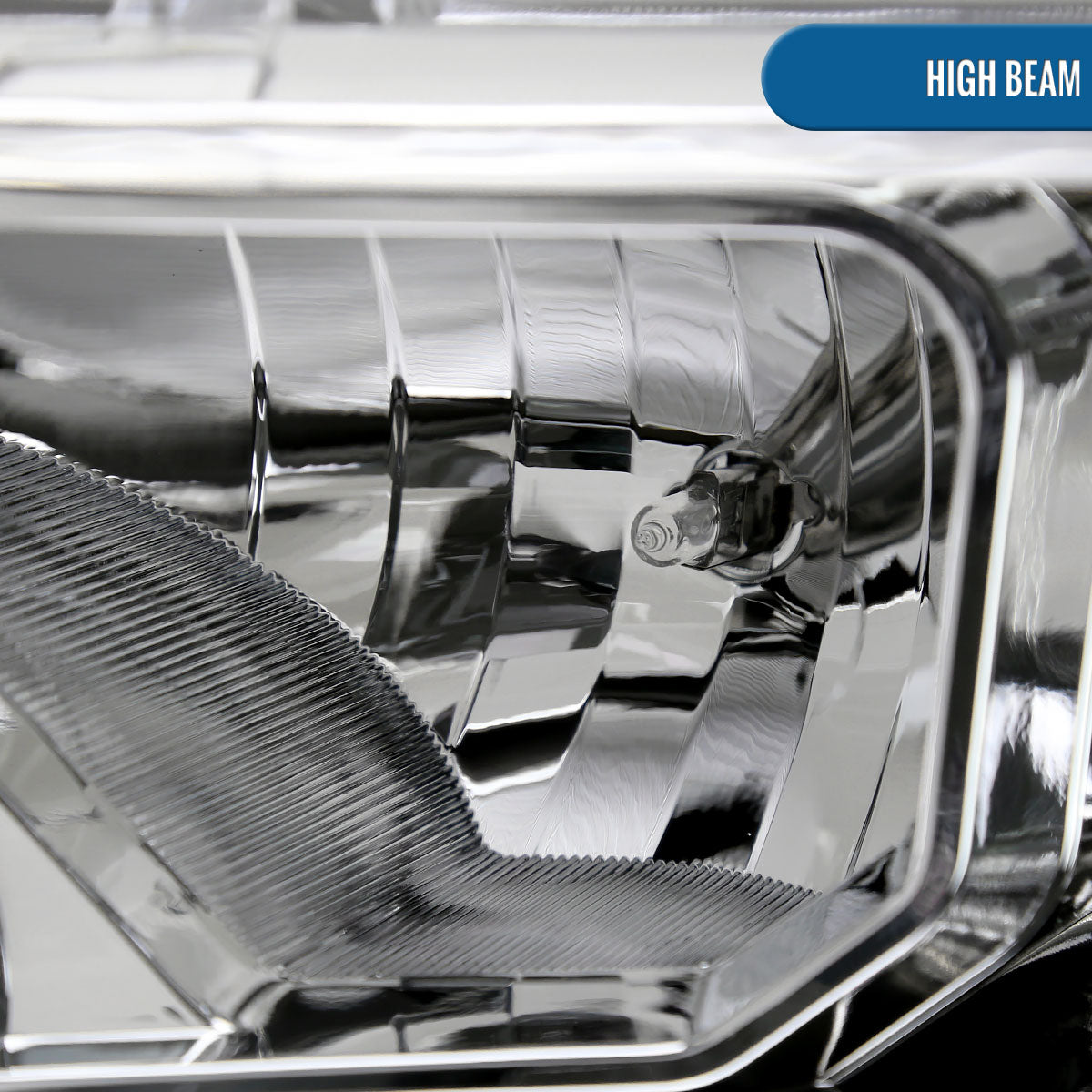 Ronnin - Fits 2019-2023 Ford Ranger XL XLT Pickup Truck Halogen Projector Headlights LED Switchback Sequential Signal + Animated Startup Effect Parking Assembly Pair | Chrome