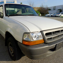 Ronnin - Fits 1998-2000 Ford Ranger LED Halo Rims Projector Headlights Head Lamps Replacement Pair | Chrome