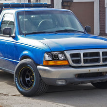 Ronnin - Fits 1998-2000 Ford Ranger LED Halo Rims Projector Headlights Head Lamps Replacement Pair | Black