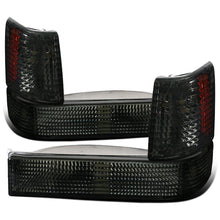 Ronnin - Fits 1993-1996 Jeep Grand Cherokee Factory Replacement Bumper Turn Signals Lights + Corner Parking Lamps Assembly Pair | Smoke