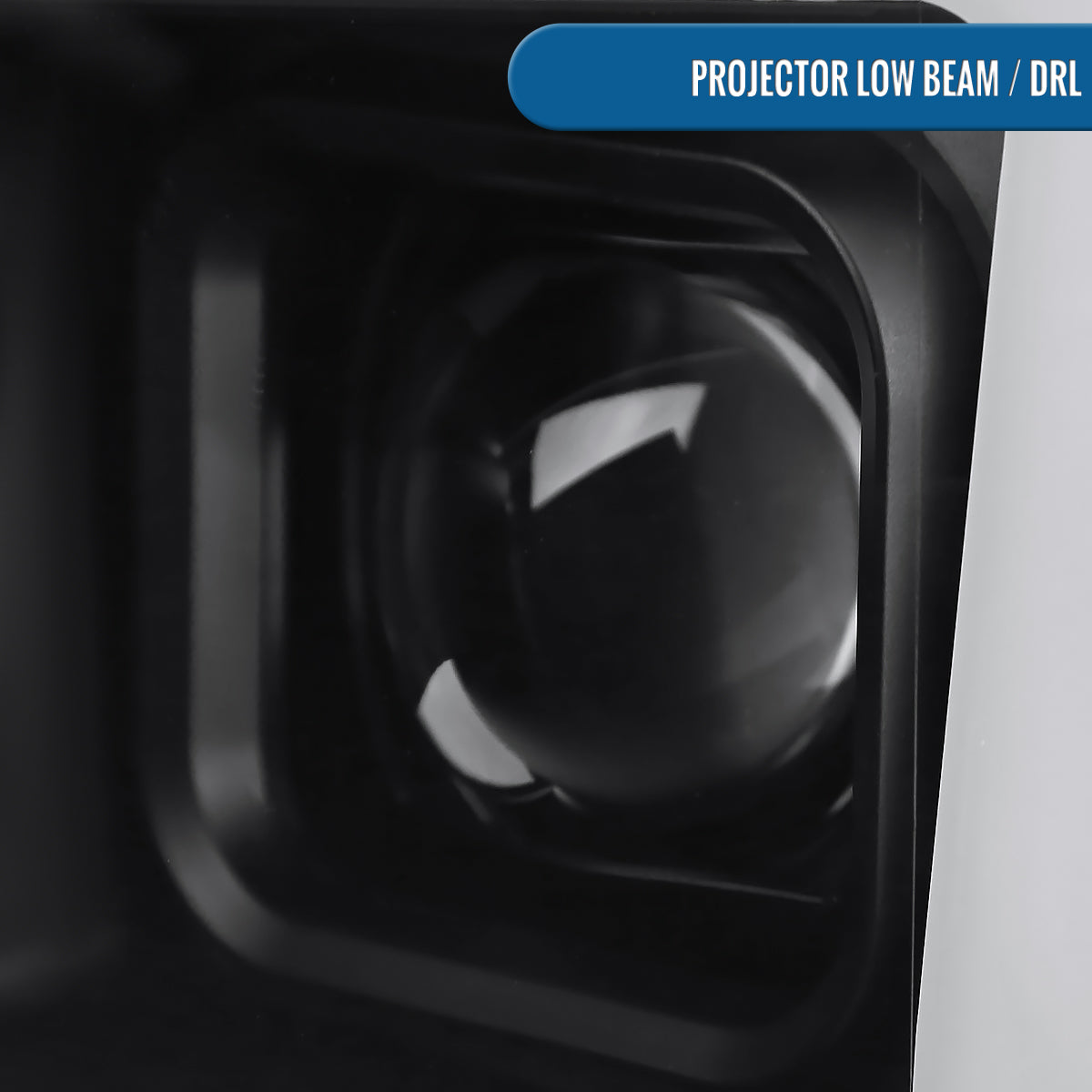 Ronnin - Fits 2018-2020 Ford F150 Amber DRL Halogen Dual Projector Headlights LED Switchback Sequential Turn Signal With 3 Lighting Patterns Assembly Pair | Black