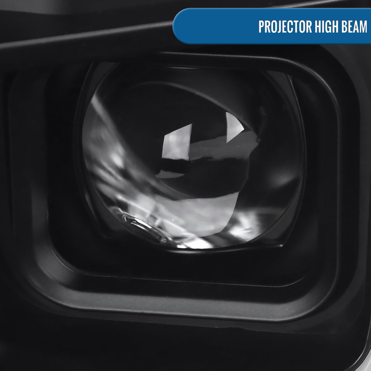 Ronnin - Fits 2018-2020 Ford F150 Amber DRL Halogen Dual Projector Headlights LED Switchback Sequential Turn Signal With 3 Lighting Patterns Assembly Pair | Black