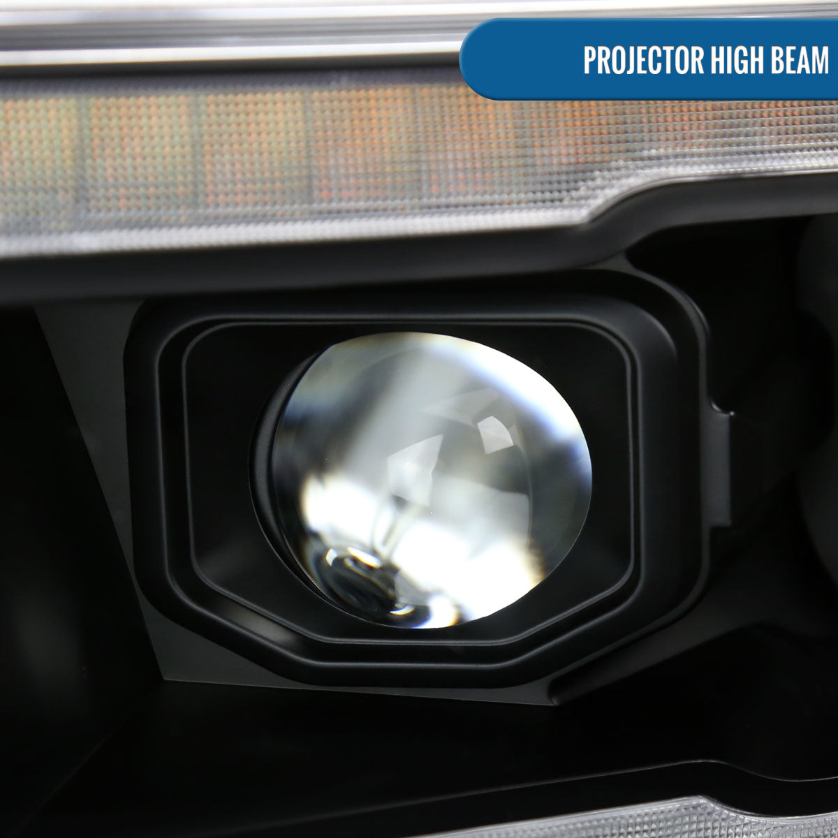 Ronnin - Fits 2019-2024 Ram 1500 Amber DRL Halogen Dual Projector Headlights LED Switchback Sequential Signal + Animated Startup Effect Assembly Pair | Black