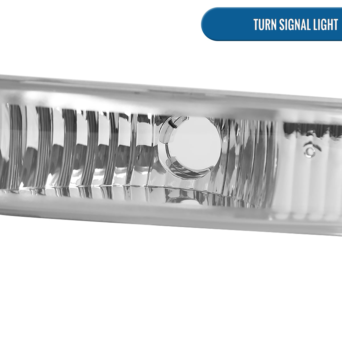 Ronnin - Fits 1998-2004 Chevy GMC Sonoma S10 Pickup 1998-2005 Blazer Factory Replacement Front Bumper Lights Assembly Pair | Chrome