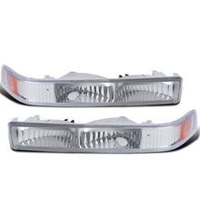 Ronnin - Fits 1998-2004 Chevy GMC Sonoma S10 Pickup 1998-2005 Blazer Factory Replacement Front Bumper Lights Assembly Pair | Chrome