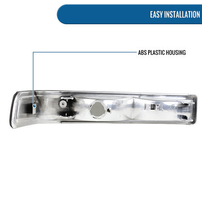 Ronnin - Fits 1998-2004 Chevy GMC Sonoma S10 Pickup 1998-2005 Blazer Factory Replacement Front Bumper Lights Assembly Pair | Smoke