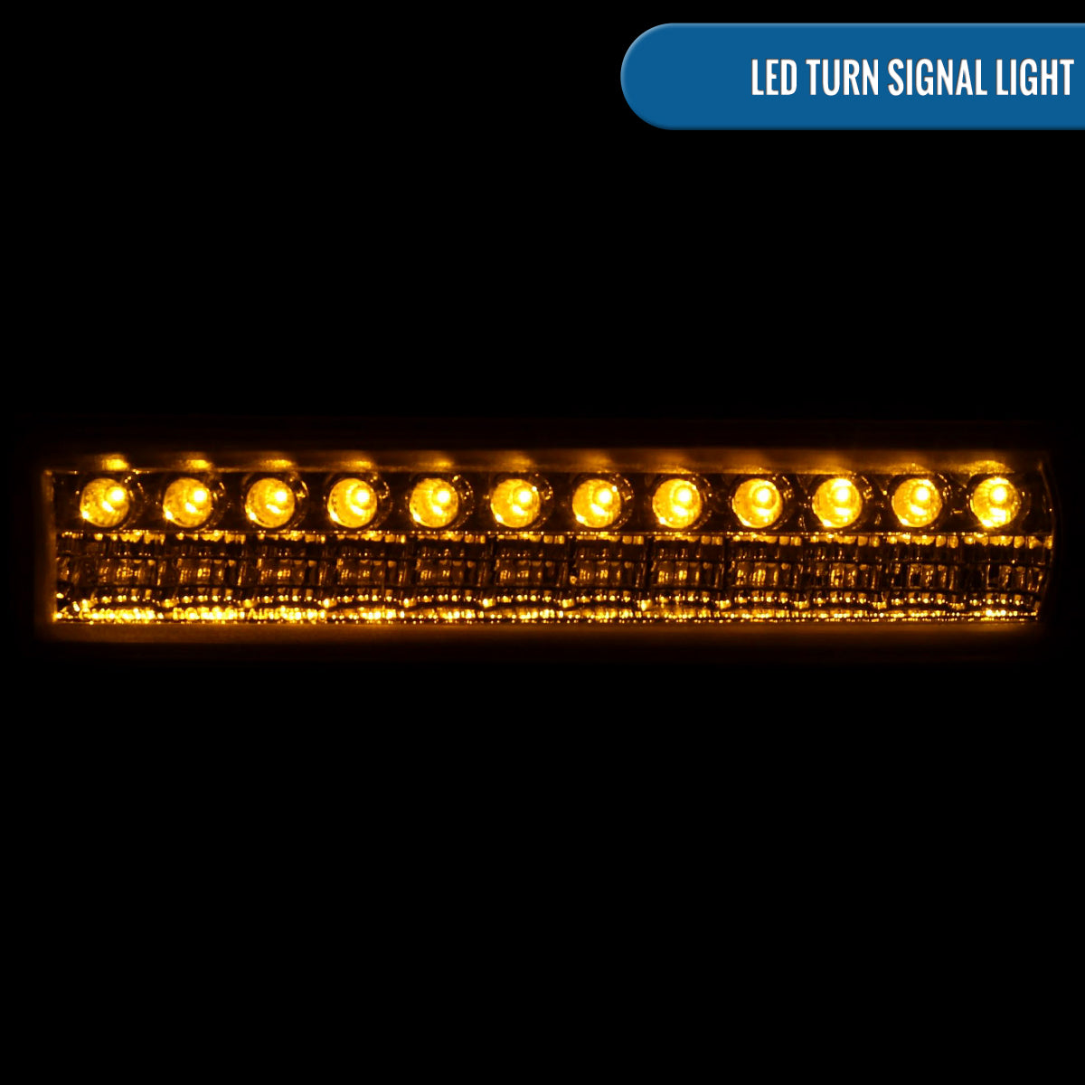 Ronnin - Se adapta a Chevy GMC Sonoma S10 Pickup 1998-2004 Blazer 1998-2005 Par de luces LED de parachoques de repuesto mejoradas | Ahumado