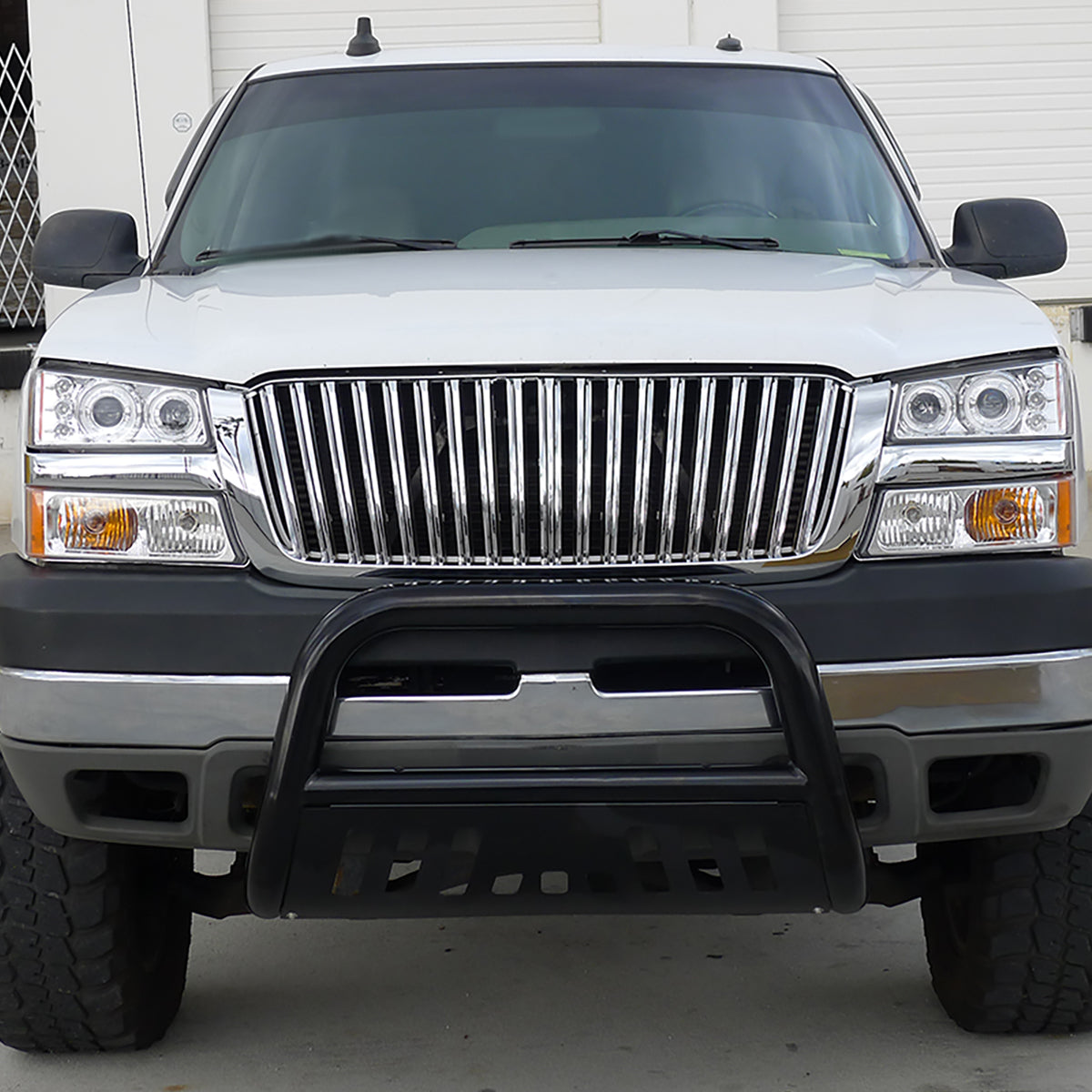 Ronnin - Compatible con Chevy Silverado/Avalanche 2003-2006 | Par de luces de estacionamiento con direccionales para defensa de repuesto | Cromado