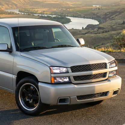 Ronnin - Conjunto de luces de estacionamiento e intermitentes de repuesto originales para Chevy Silverado/Avalanche 2003-2006 | Negro