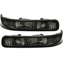 Ronnin - Fits 1999-2002 Chevy Silverado 2000-2006 Tahoe Suburban 1500 2500 Factory Replacement Bumper Turn Signal Lights Assembly Pair | Smoke