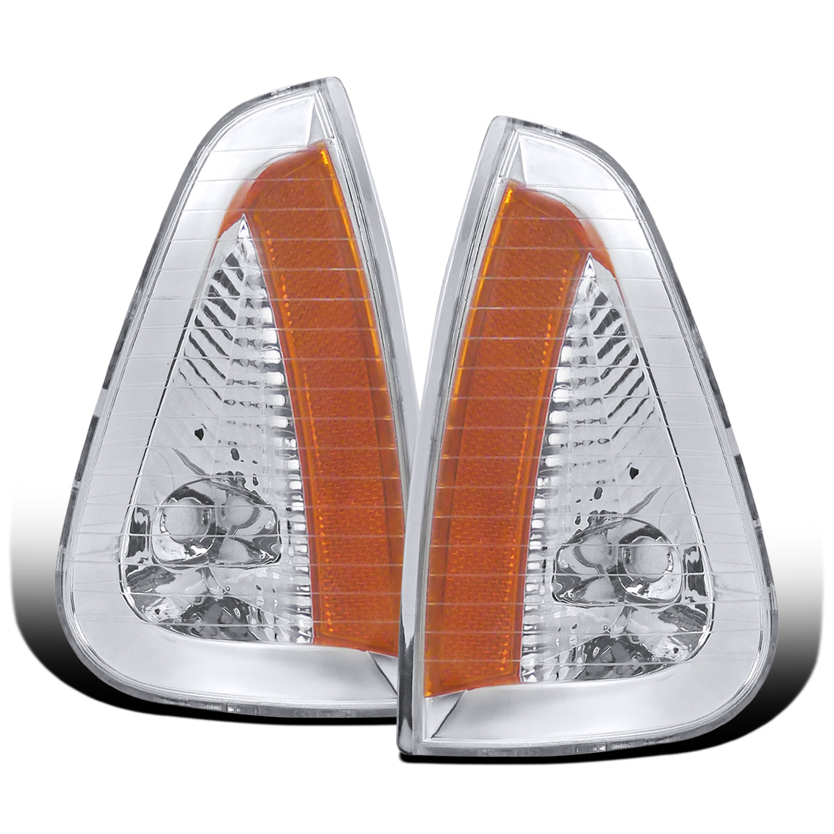 Ronnin - Se adapta a 2006-2010 Ford Ranger, luces de esquina de repuesto de fábrica, par de conjuntos de luces de estacionamiento | Cromo
