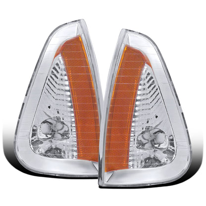 Ronnin - Se adapta a 2006-2010 Ford Ranger, luces de esquina de repuesto de fábrica, par de conjuntos de luces de estacionamiento | Cromo