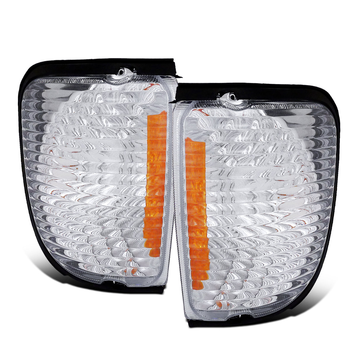 1992-2007 Ford Econoline Halogen Corner Lights Pair | Chrome