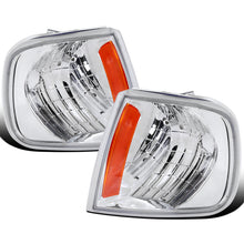 Ronnin - Fits 1997-2004 Ford F150 Expedition Corner Parking Signal Lights Replacement Assembly Pair | Chrome