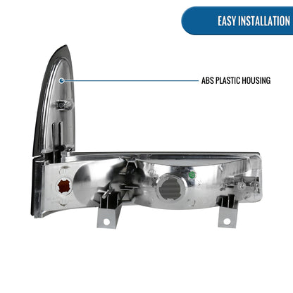 1999-2004 Ford F250 F350 F450 F550 US Excursion Corner Lights Super Duty Assembly Pair | Smoke