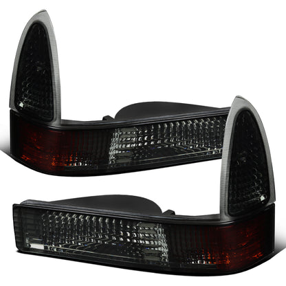 1999-2004 Ford F250 F350 F450 F550 US Excursion Corner Lights Super Duty Assembly Pair | Smoke