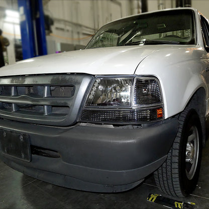 Ronnin - Compatible con Ford Ranger 1998-2000 | Par de Conjuntos de Luces de Esquina de Repuesto, Luces de Estacionamiento | Negro