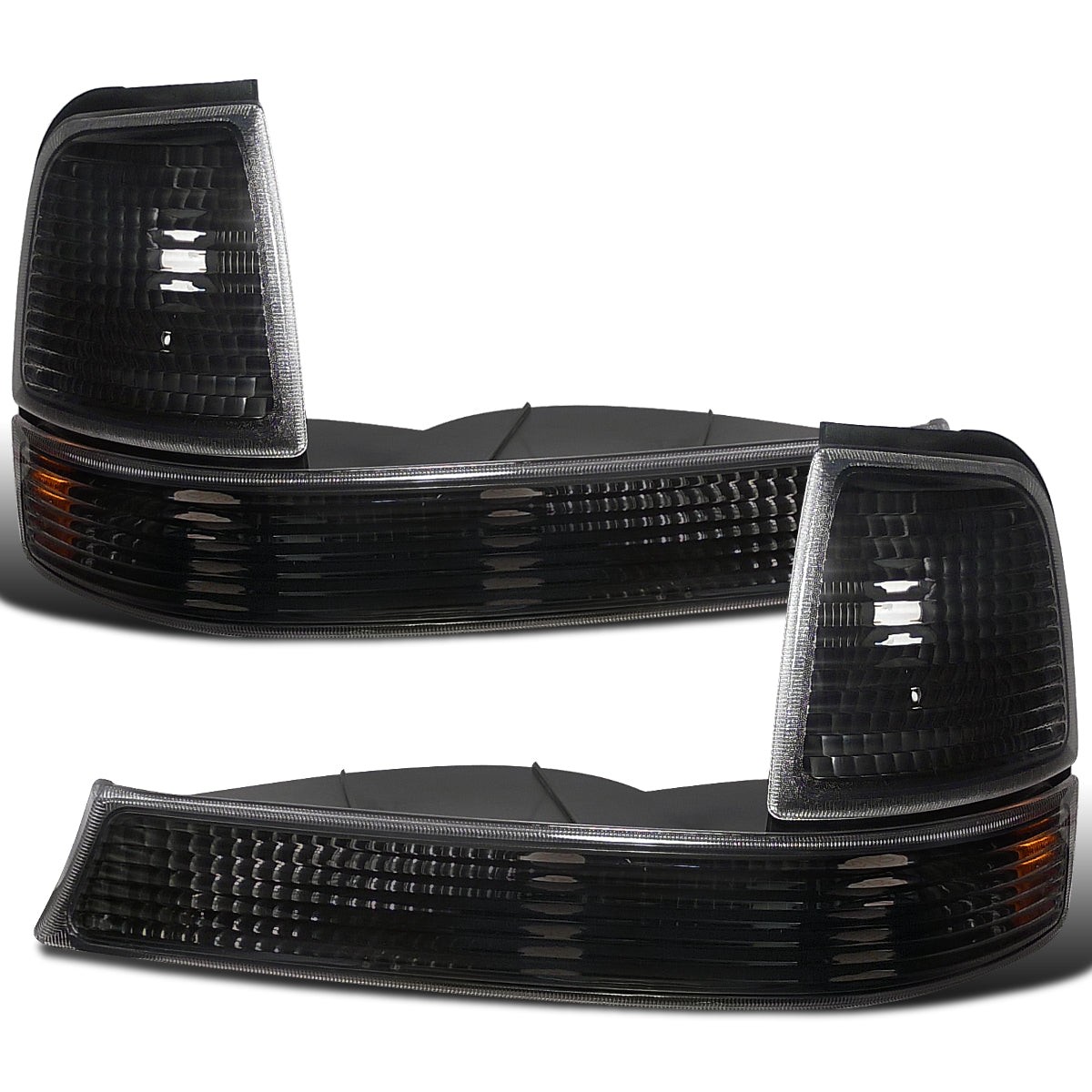 Ronnin - Compatible con Ford Ranger 1998-2000 | Par de Conjuntos de Luces de Esquina de Repuesto, Luces de Estacionamiento | Negro