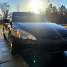 Ronnin - Fits 2003-2007 Honda Accord Sedan Coupe Factory Replacement Headlights Assembly Pair | Chrome